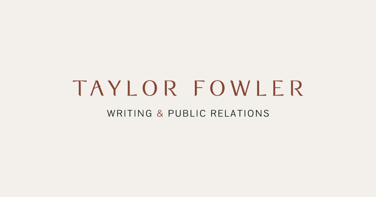 Taylor Fowler Writing & Public Relatio logo